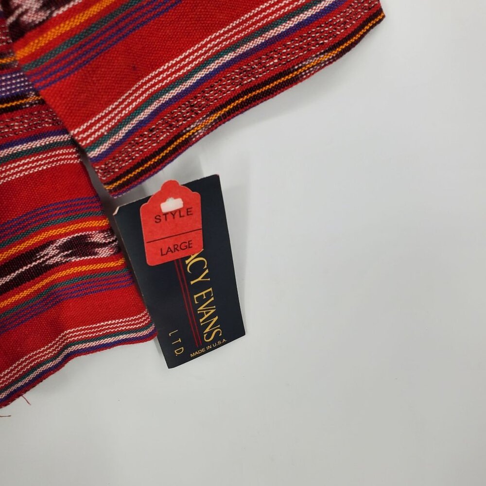 Tracy Evans Red Striped Southwestern Blazer - Picture 9 of 9
